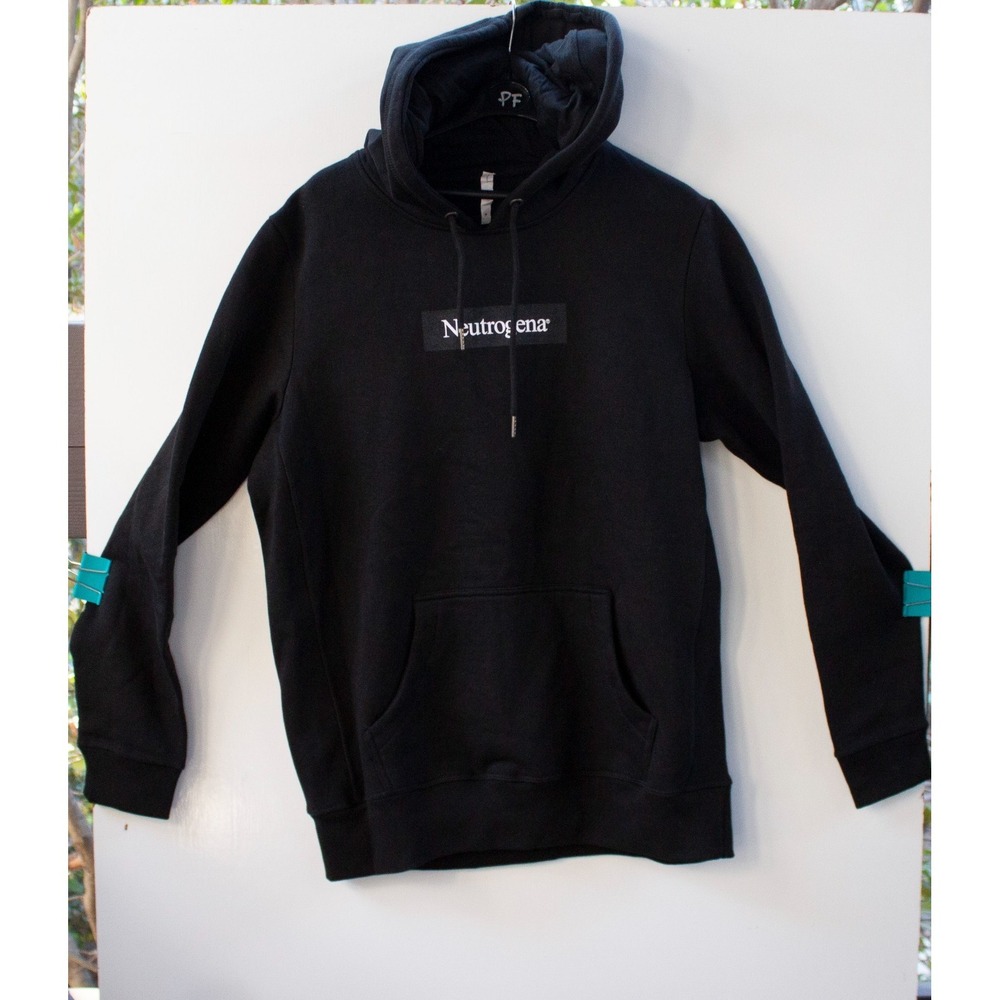 Neutrogena Promotional Box Logo Oversized Hoodie Black Adult Size Medium